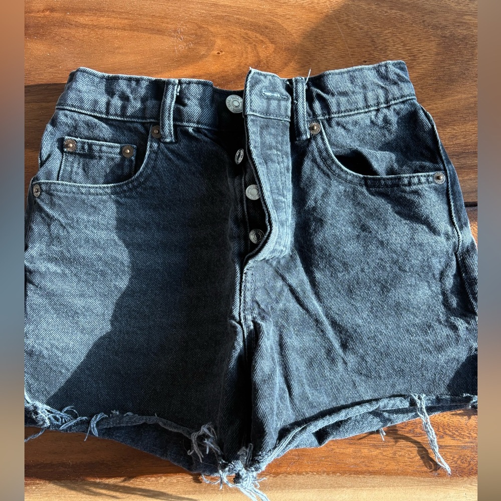 Zara Black Jean Shorts
